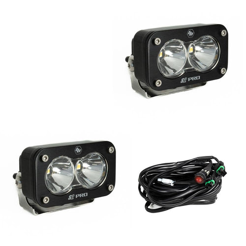Luz Auxiliar LED Baja Designs S2 Pro negro LED Auxiliary Light Pod par | Universal