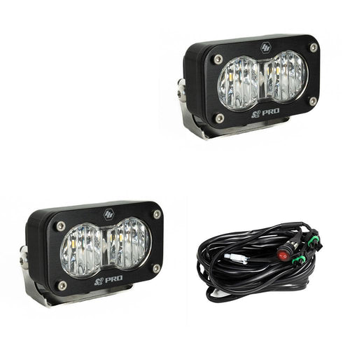 Luz Auxiliar LED Baja Designs S2 Pro negro LED Auxiliary Light Pod par | Universal