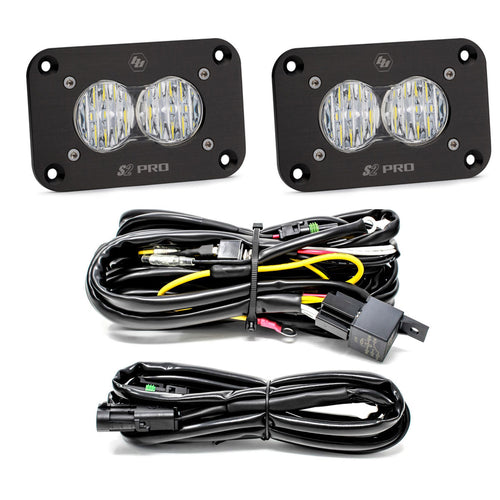 Luz Auxiliar LED Baja Designs S2 Pro negro Flush Mount LED Light Pod Reverse Kit | Universal