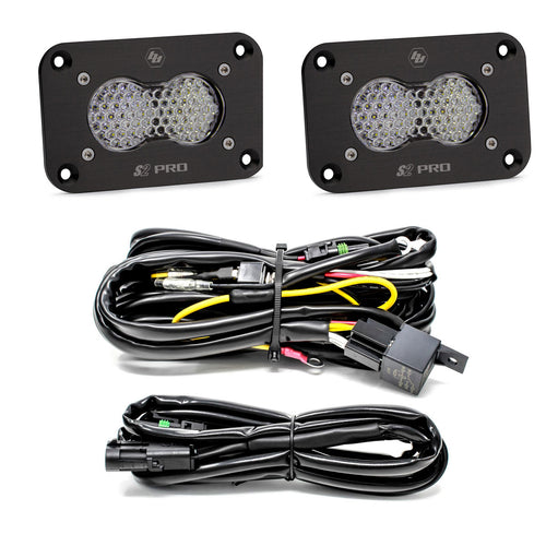 Luz Auxiliar LED Baja Designs S2 Pro negro Flush Mount LED Light Pod Reverse Kit | Universal