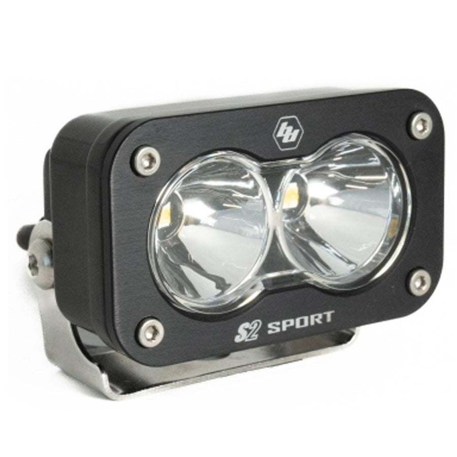 Luz auxiliar LED Baja Designs S2 Sport Black LED Auxiliary Light Pod - Universal (Light Pattern: Spot, Color: Clear)