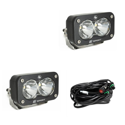 Luz Auxiliar LED Baja Designs S2 Sport negro LED Auxiliary Light Pod par | Universal