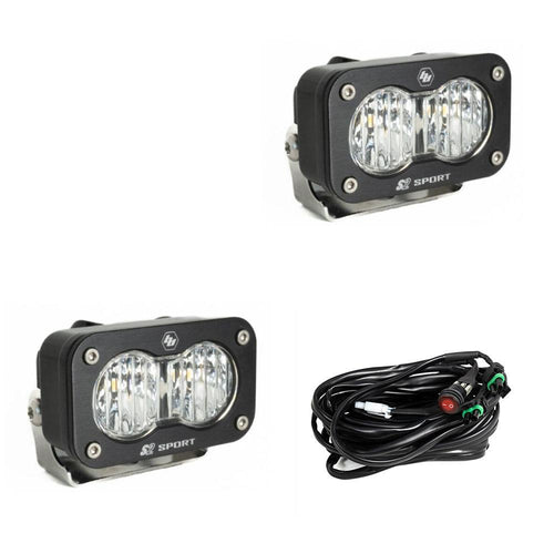 Luz Auxiliar LED Baja Designs S2 Sport negro LED Auxiliary Light Pod par | Universal