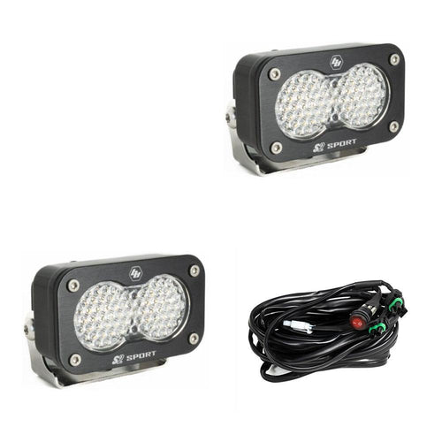 Luz Auxiliar LED Baja Designs S2 Sport negro LED Auxiliary Light Pod par | Universal