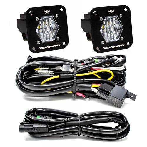 Luz Auxiliar LED Baja Designs S1 negro Flush Mount LED Light Pod Reverse Kit | Universal