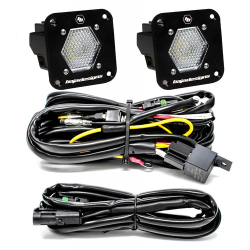 Luz Auxiliar LED Baja Designs S1 negro Flush Mount LED Light Pod Reverse Kit | Universal