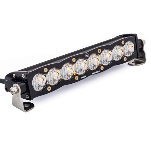 Barra de luz LED Baja Designs S8 Straight LED Light Bar - Universal (Size: 10 Inch, Light Pattern: Wide Cornering, Color: Clear)
