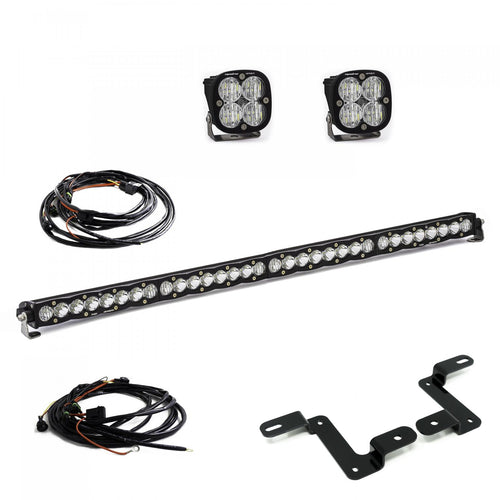 Kit de luces para pilar A Baja Designs Jeep JL/JT Squadron Sport/S8 40 Inch A-Pillar/Cowl Mount Light Kit - Jeep 2020-2026 Gladiator; 2018-2026 Wrangler JL (Light Pattern: Multi-Pattern, Color: Clear)