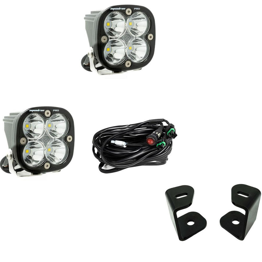 Kit de luces para pilar A Baja Designs RAM Squadron Pro A-Pillar Light Kit - RAM 2009-10 1500; RAM 2011-18 1500; 2019 1500 Classic (Light Pattern: Driving/Combo, Color: Clear)