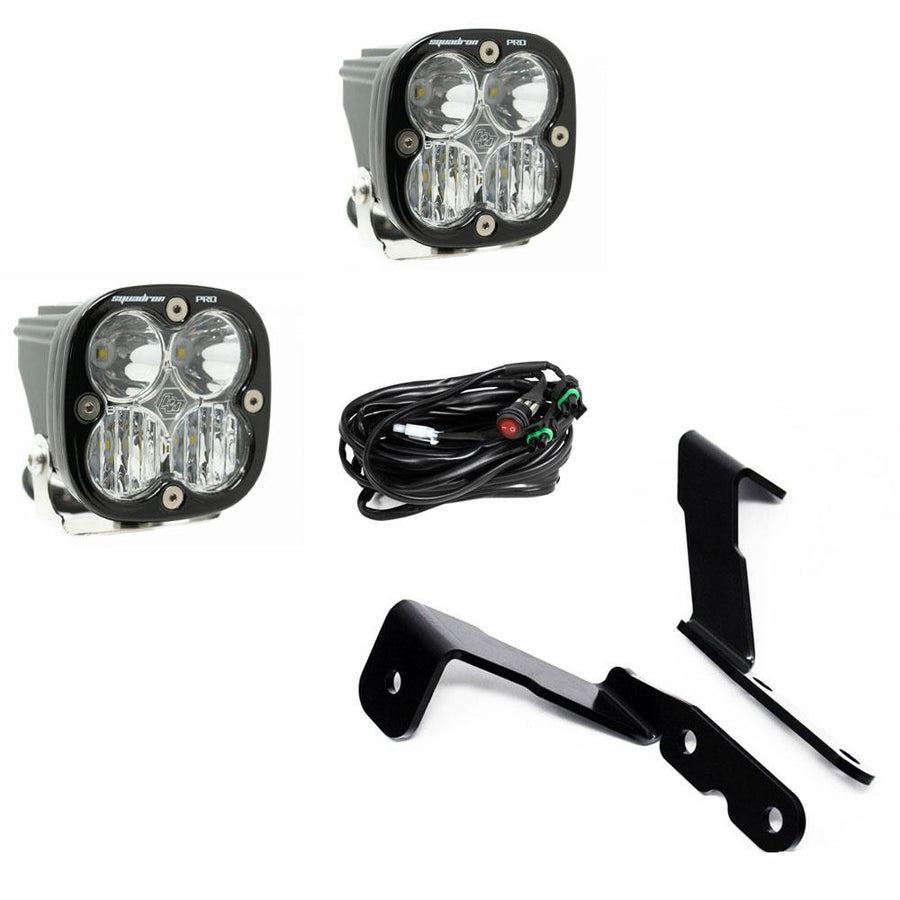 Kit de luces para pilar A Baja Designs Chevy/GMC Squadron Pro A-Pillar Light Kit - Chevy/GMC 2007-13 Avalanche / Silverado/Sierra 1500/2500HD/3500HD {'07 New Body Style} / Tahoe / Yukon (Light Pattern: Spot, Color: Clear)