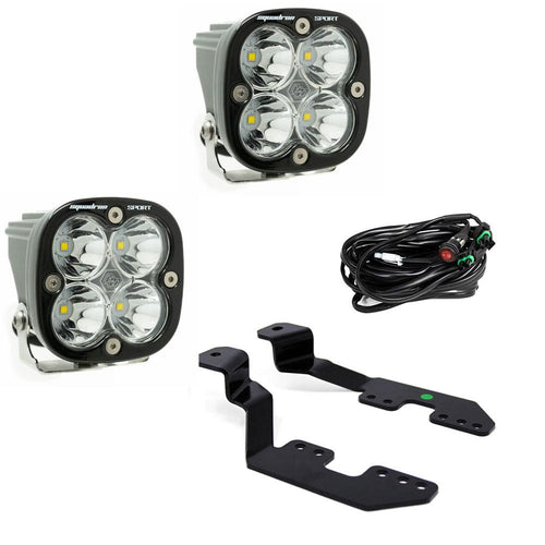Kit de luces para pilar A Baja Designs Chevy/GMC Squadron Sport A-Pillar Light Kit - Chevy/GMC 2014-18 Silverado/Sierra 1500; 2015-19 Colorado/Canyon (Light Pattern: Spot, Color: Clear)