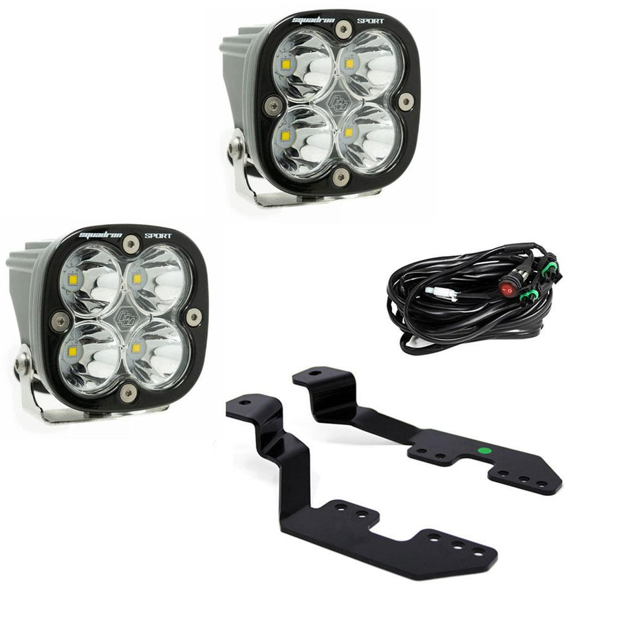 Kit de luces para pilar A Baja Designs Chevy/GMC Squadron Sport A-Pillar Light Kit - Chevy/GMC 2014-18 Silverado/Sierra 1500; 2015-19 Colorado/Canyon (Light Pattern: Spot, Color: Clear)