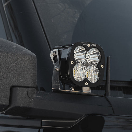 Kit de luces para pilar A Baja Designs Ford XL80 A-Pillar Light Kit - Ford 2021-2026 Bronco; 2022-2026 Bronco Raptor (Light Pattern: Driving/Combo, Color: Clear, Wiring Type: Toggle)