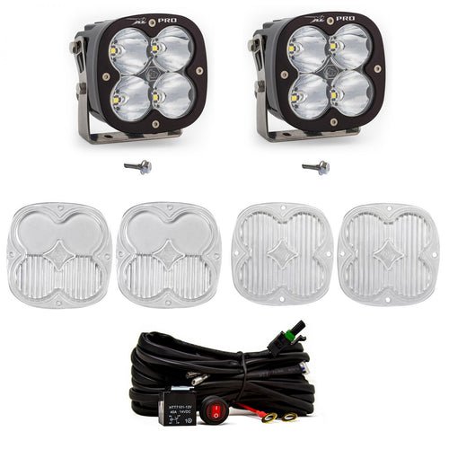 Kit de luces para pilar A Baja Designs Ford XL Pro A-Pillar Light Kit - Ford 2021-2026 Bronco; 2022-2026 Bronco Raptor (Light Pattern: Spot, Color: Clear, Wiring Type: Toggle)