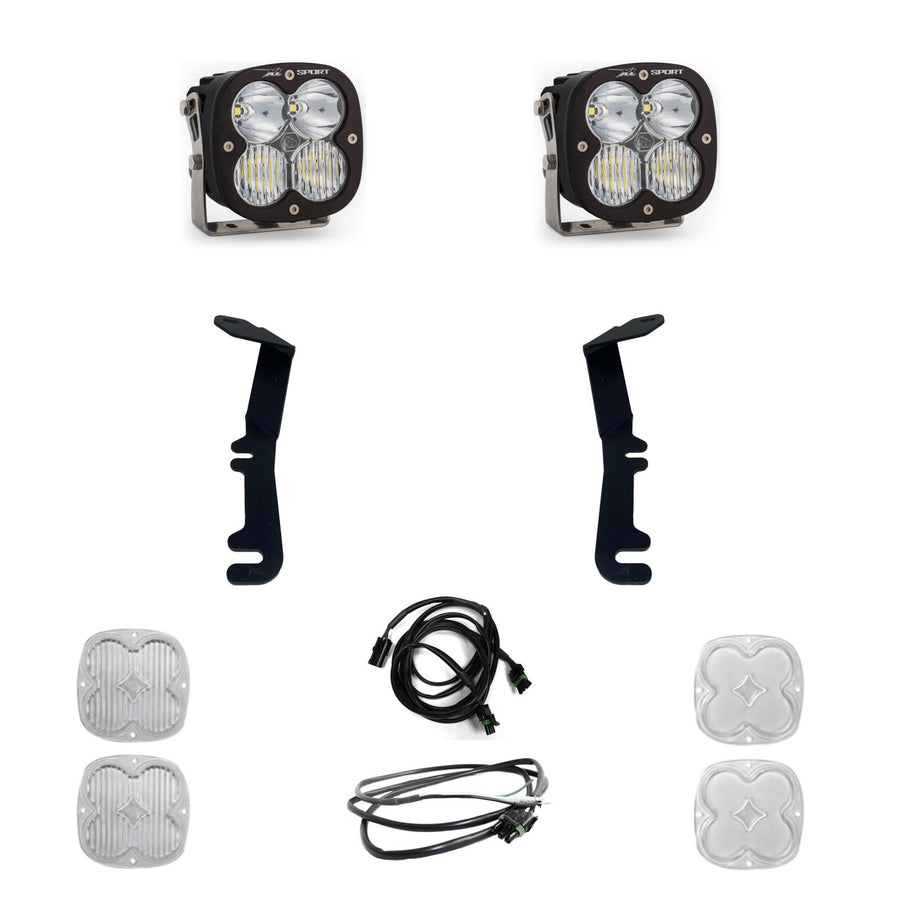 Kit de luces para pilar A Baja Designs RAM XL Sport A-Pillar Light Kit - RAM 2019-24 1500 Rebel; 2021-24 1500 TRX (Light Pattern: Driving/Combo, Color: Clear)