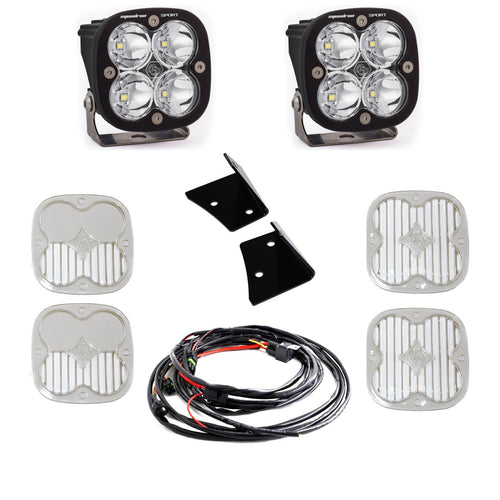 Kit de Luces A-Pillar Baja Designs Jeep JK Squadron Sport A-Pillar Light Kit | Jeep 2007-18 Wrangler JK