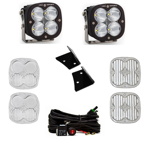 Kit de luces para pilar A Baja Designs Jeep JK XL Sport A-Pillar Light Kit - Jeep 2007-18 Wrangler JK (Light Pattern: Spot, Color: Clear)