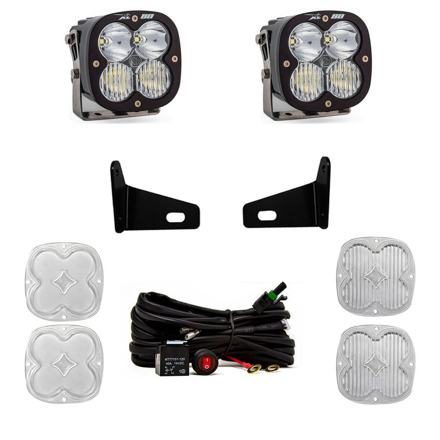 Kit de luces para pilar A Baja Designs Can-Am XL80 A-Pillar Light Kit - Can-Am 2017-24 Maverick X3 (Light Pattern: Driving/Combo, Color: Clear)