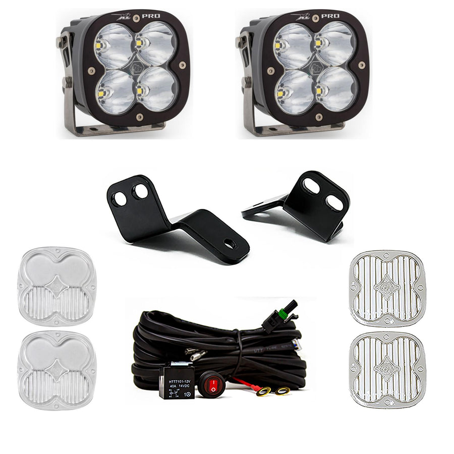 Kit de luces para pilar A Baja Designs Polaris XL Pro A-Pillar Light Kit - Polaris 2014-22 RZR XP 1000; XP Turbo; Turbo S (Light Pattern: Spot, Color: Clear)