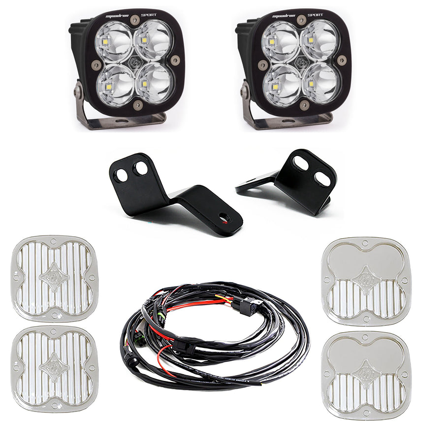 Kit de luces para pilar A Baja Designs Arctic Cat/Textron Squadron Sport A-Pillar Kit - Arctic Cat/Textron 2018-22 Wildcat XX (Light Pattern: Driving/Combo, Color: Clear)