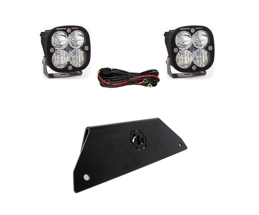 Luz auxiliar LED Baja Designs Polaris Squadron Sport Bumper Lower Mount Light Kit - Polaris 2020-2026 RZR Pro XP (Light Pattern: Driving/Combo, Color: Clear)