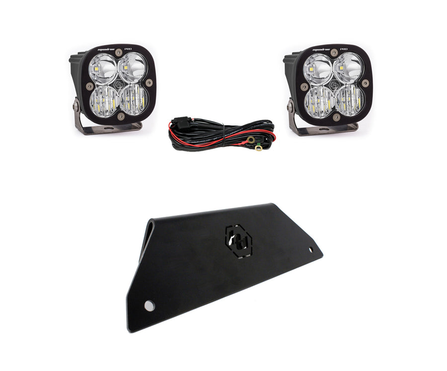 Luz auxiliar LED Baja Designs Polaris Squadron Pro Bumper Lower Mount Light Kit - Polaris 2020-2026 RZR Pro XP (Light Pattern: Driving/Combo, Color: Clear)