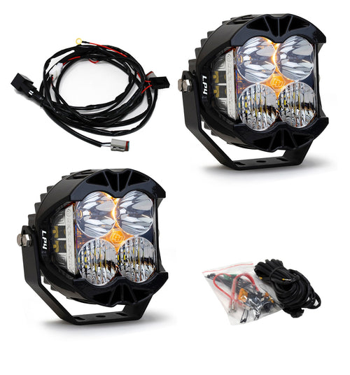 Luz Auxiliar LED Baja Designs Jeep JL/JT LP4 Pro Bumper kit de luces | Jeep 2020-2026 Gladiator; 2018-2026 Wrangler JL; NOTE: con OE Steel Bumper
