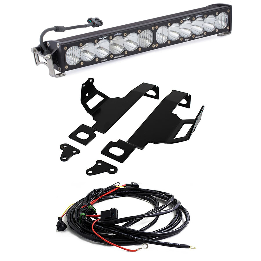 Barra de luz LED Baja Designs Ford OnX6+ 20 Inch Bumper Light Kit - Ford 2011-16 F-250/350 Super Duty (Light Pattern: Driving/Combo, Color: Clear)