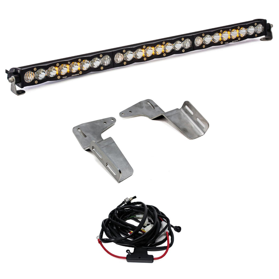 Barra de luz LED Baja Designs Toyota S8 30 inch Bumper Light Kit - Toyota 2005-15 Tacoma (Light Pattern: Driving/Combo, Color: Clear)