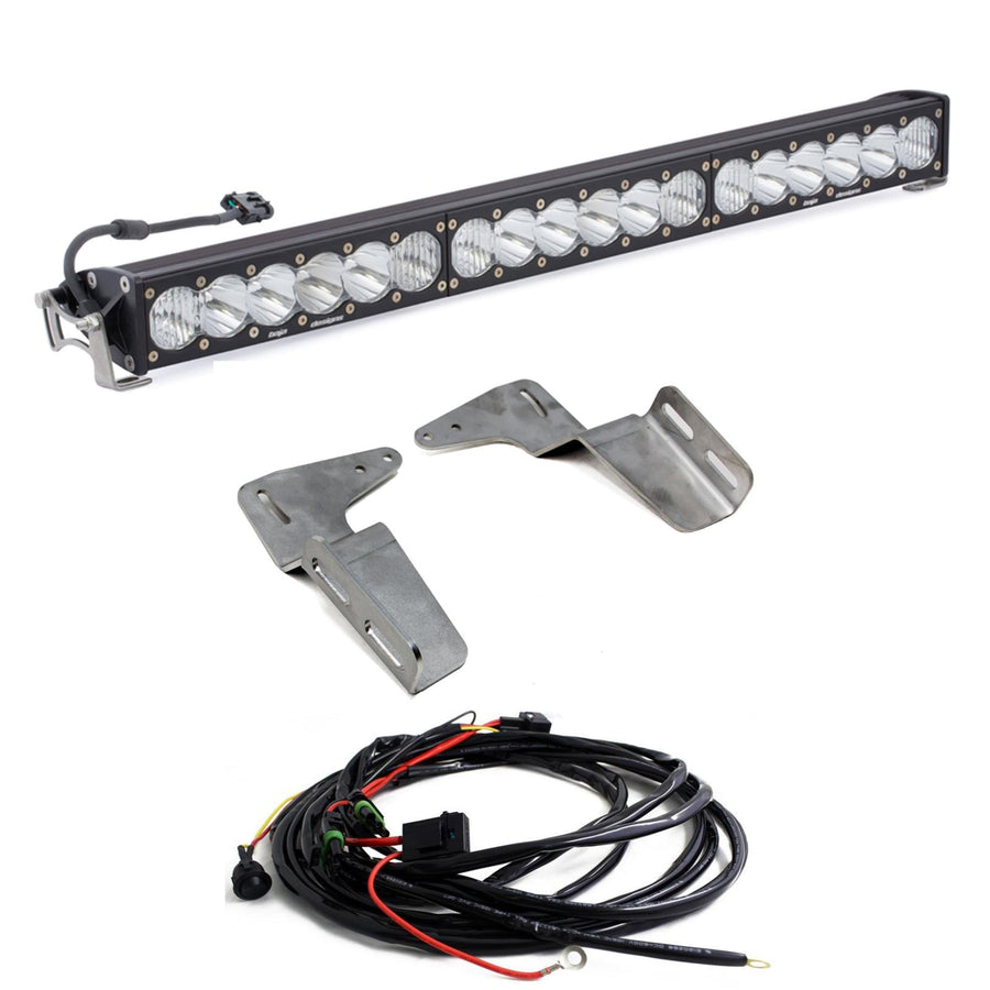 Barra de luz LED Baja Designs Toyota Onx6+ 30 inch Bumper Light Kit - Toyota 2005-15 Tacoma (Light Pattern: Driving/Combo, Color: Clear)