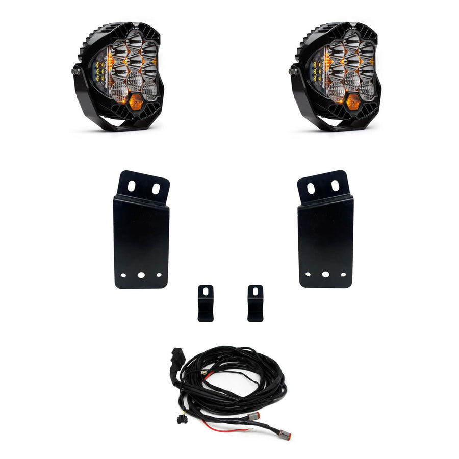 Luz auxiliar LED Baja Designs RAM LP9 Pro Bumper Light Kit - RAM 2019-24 1500 Rebel; 2021-24 1500 TRX (Light Pattern: Driving/Combo, Color: Clear)
