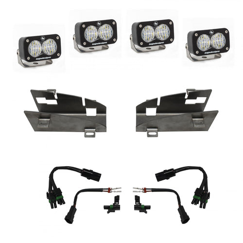 Kit de Faros de Niebla Baja Designs RAM S2 Sport Dual Fog Pocket Light Kit | RAM 2019-24 1500 Rebel; 2021-24 1500 TRX