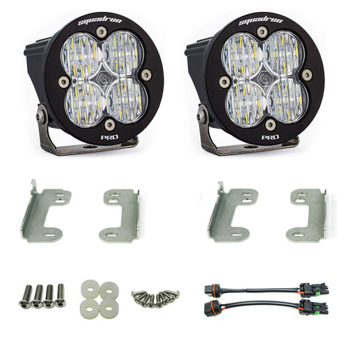 Kit de luces/faros de niebla Baja Designs Jeep JK Squadron-R Pro Fog Pocket Light Kit - Jeep 2010-18 Wrangler JK; NOTE: w/ Standard OE Bumper (Light Pattern: Wide Cornering, Color: Clear)