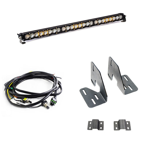 Barra de Luz LED Baja Designs GMC S8 30 Inch Grille kit de barra de luz | GMC 2018-19 Sierra 2500HD/3500HD