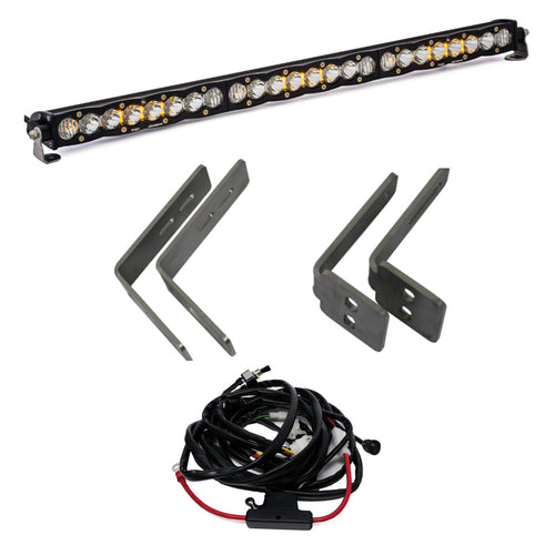 Barra de Luz LED Baja Designs Ford S8 30 Inch Grille superior kit de soporte | Ford 2011-16 F-250/350 Super Duty