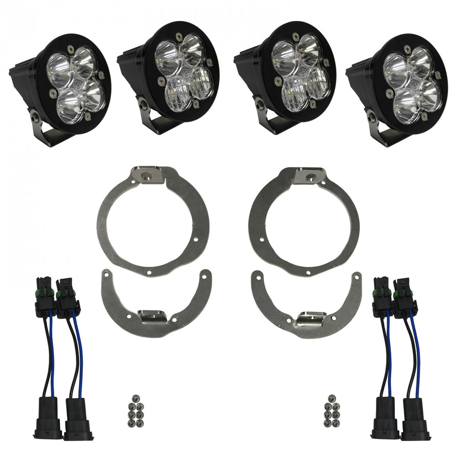 Luz auxiliar LED Baja Designs Can-Am Squadron-R Sport Headlight Kit - Can-Am 2013-16 Maverick; 2011-16 Renegade (Light Pattern: Multi-Pattern, Color: Clear)