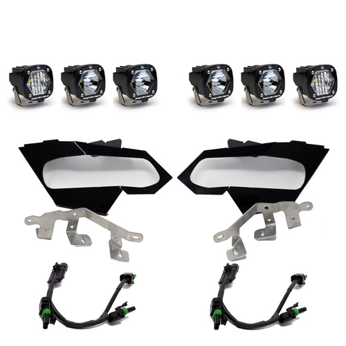 Luz Auxiliar LED Baja Designs Can-Am S1 Triple LED Headlight Kit | Can-Am 2017-24 Maverick X3