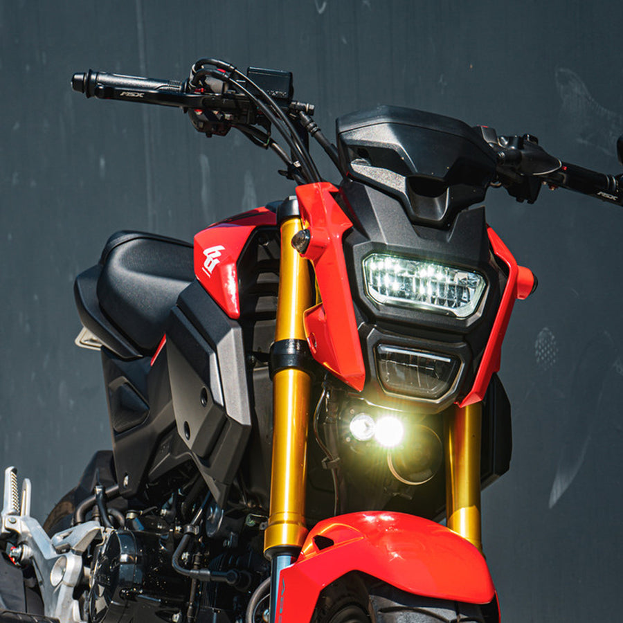 Luz auxiliar LED Baja Designs Honda S2 Pro Headlight Kit - Honda 2014-20 Grom (Light Pattern: Driving/Combo, Color: Clear)