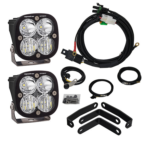 Luz auxiliar LED Baja Designs BMW Squadron Sport Headlight Kit - BMW 2013-18 R1200GS (Light Pattern: Driving/Combo, Color: Clear)
