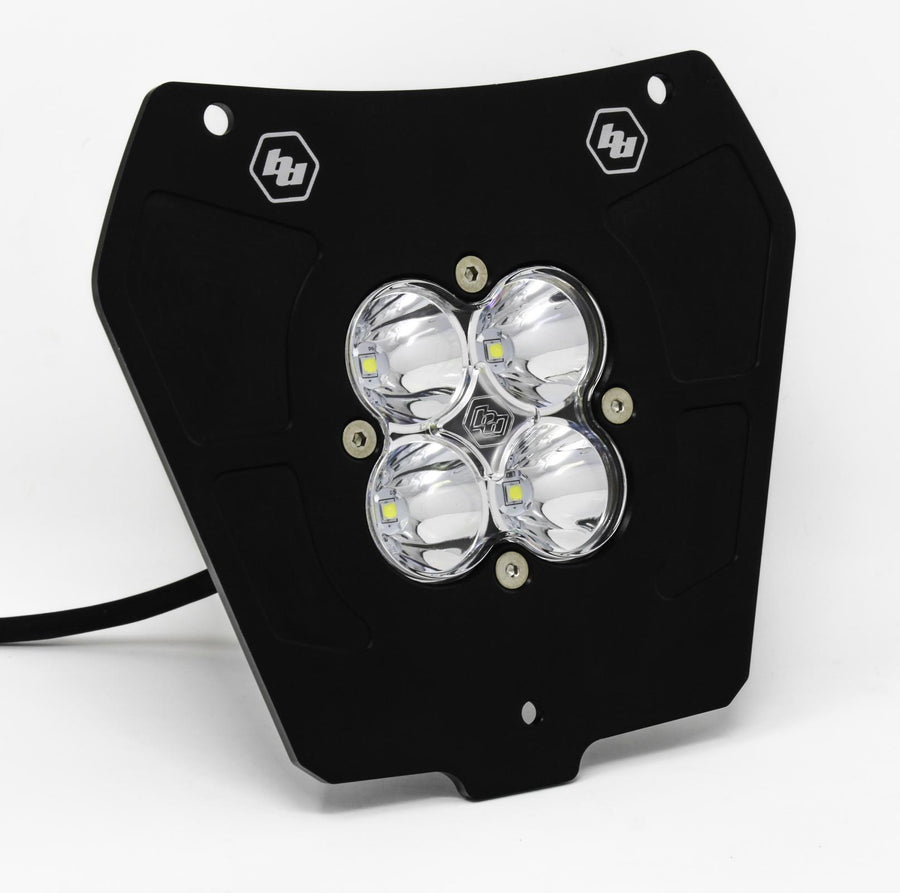 Luz auxiliar LED Baja Designs KTM Squadron Sport (D/C) Headlight Kit - KTM 2014-16 250 SX-F/250 XC-F/250 XCF-W/350 SX-F/350 XC-F/350 XCF-W; 2014-16 450 XC-W/500 XC-W (Light Pattern: Spot, Color: Clear)