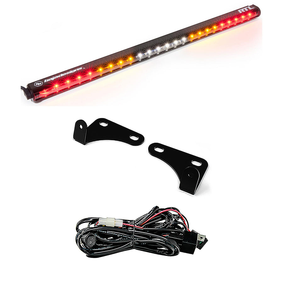 Luz trasera LED Baja Designs Polaris RTL 30 inch Rear Tail Light Kit - Polaris 2015-18 RZR; NOTE: w/ 2-Seats (Color: Clear, Turn Signal: Yes)