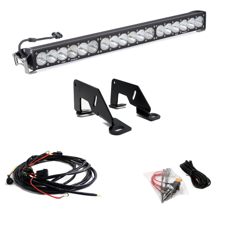 Barra de luz LED Baja Designs Polaris OnX6+ 30 Inch Roof Mount Light Bar Kit - Polaris 2020-2026 RZR Pro XP; 2024 RZR Turbo R (Light Pattern: Driving/Combo, Color: Clear)
