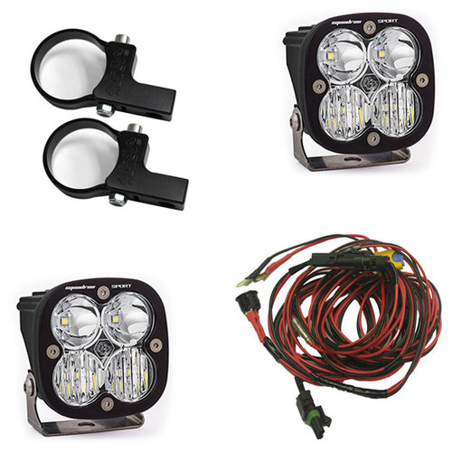 Luz Auxiliar LED Baja Designs PowerSports Squadron Sport Horizontal kit de soporte de luces | Universal