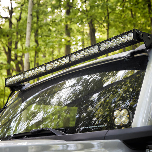 Barra de luz LED Baja Designs Ford OnX6+ 50 Inch Roof Mount Light Kit - Ford 2021-2026 Bronco; 2022-2026 Bronco Raptor (Light Pattern: Multi-Pattern, Color: Clear, Wiring Type: Toggle)