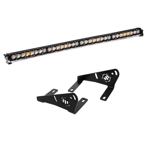 Barra de luz LED Baja Designs Polaris RZR Pro R 40" S8 Roof Bar Kit - Polaris RZR Pro R 2022-2026 (Light Pattern: Driving Combo, Color: Clear)