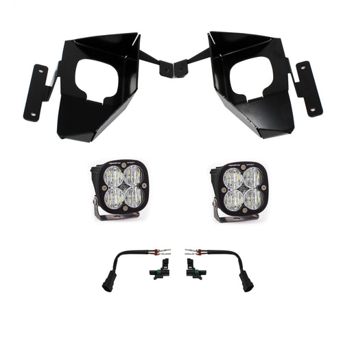Kit de luces/faros de niebla Baja Designs Chevy Squadron Sport Fog Pocket Light Kit - Chevy 2016-18 Silverado 1500 (Light Pattern: Wide Cornering, Color: Clear)