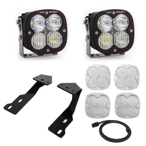 Kit de luces para pilar A Baja Designs XL Sport A-Pillar Kit - Mercedes 2019-2026 Sprinter (Light Pattern: Driving/Combo, Color: Clear, Wiring Type: Toggle)