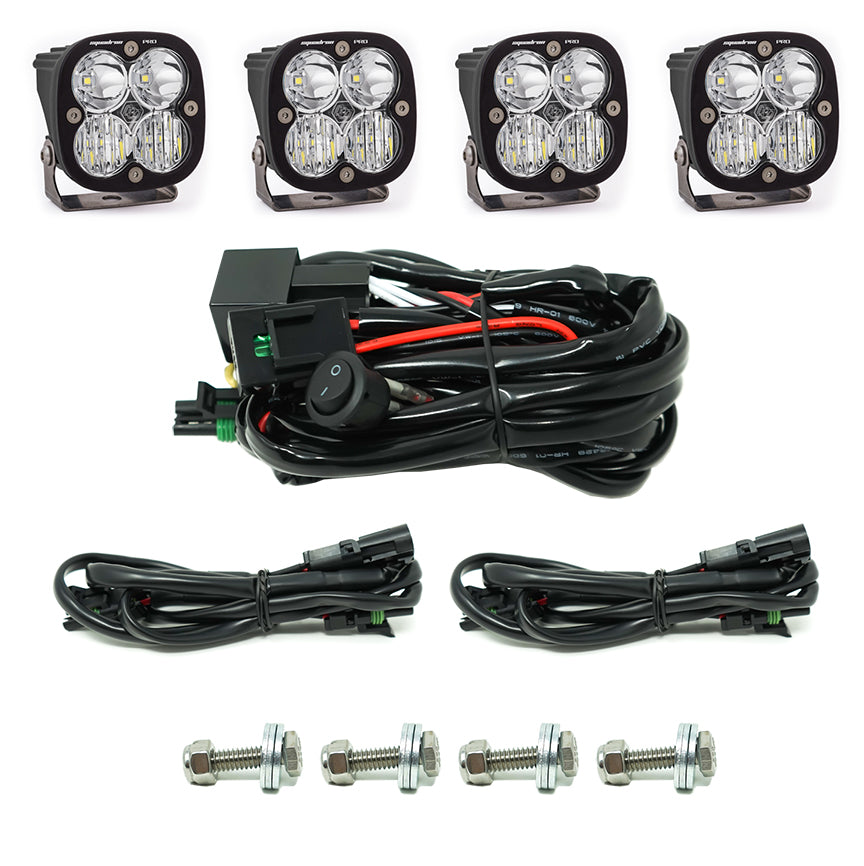 Luz auxiliar LED Baja Designs Ford Squadron Pro Grille Light Kit - Ford 2019-2023 Ranger (Light Pattern: Driving/Combo, Color: Clear)