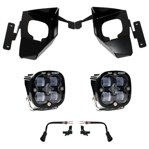 Kit de luces/faros de niebla Baja Designs Chevy Squadron SAE Fog Pocket Light Kit - Chevy 2016-18 Silverado 1500 (Light Pattern: SAE Fog, Color: Clear)