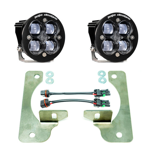 Kit de luces/faros de niebla Baja Designs Jeep JL/JT Squadron-R SAE Fog Pocket Light Kit - Jeep 2020-2026 Gladiator; 2018-2026 Wrangler JL; NOTE: w/ OE Rubicon Bumper (Light Pattern: SAE Fog, Color: Clear)